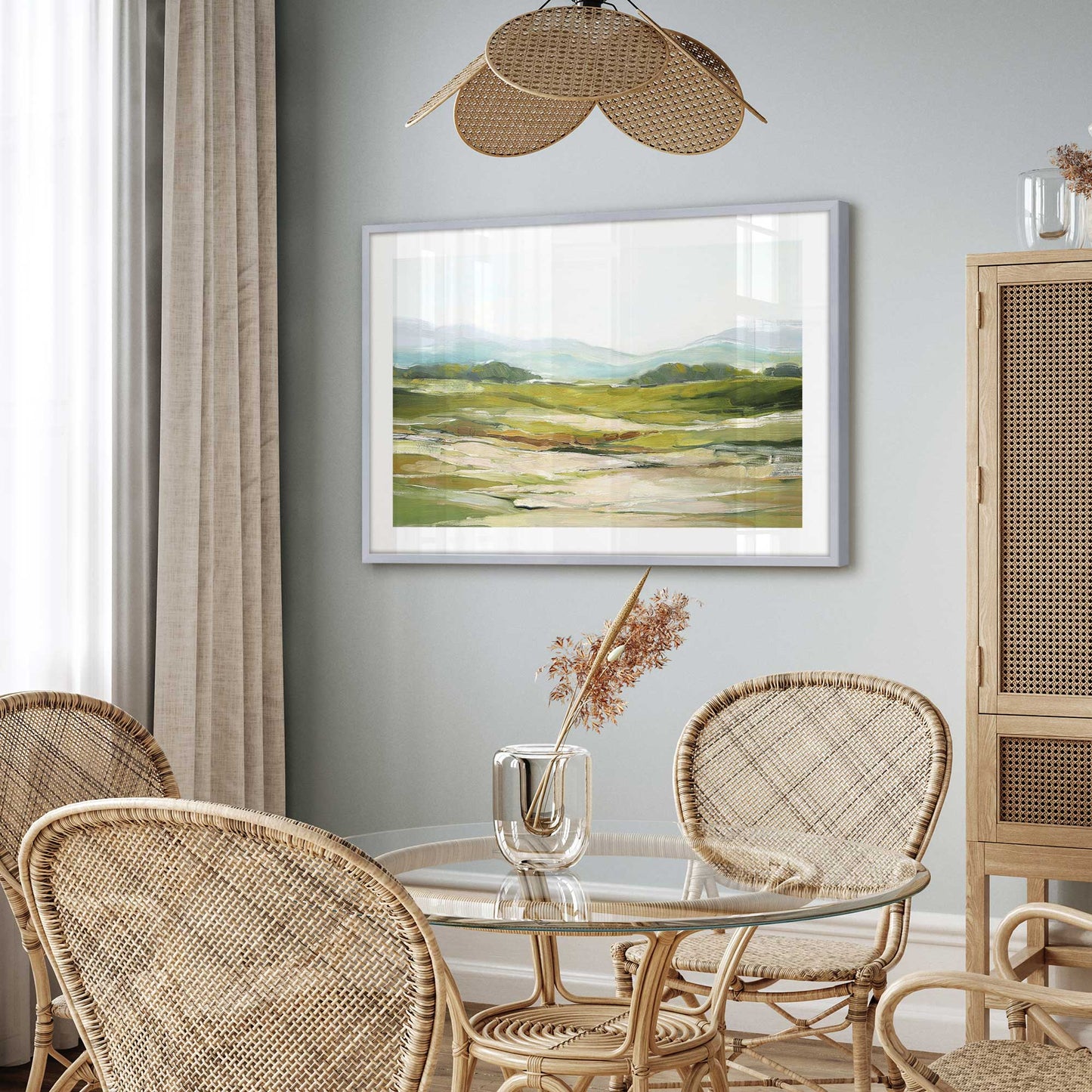 Soft Hillside View Art Print
