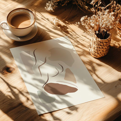 [color:Rolled Print], Picture of art in a room