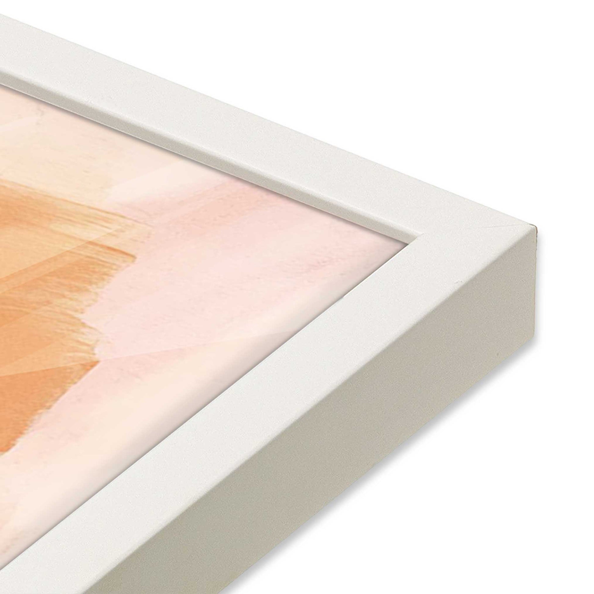 [Color:Opaque White], Picture of art in a Opaque White frame of the corner