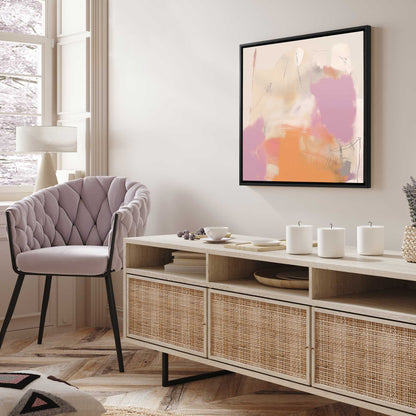 Pink and Orange Pulse II Canvas Print