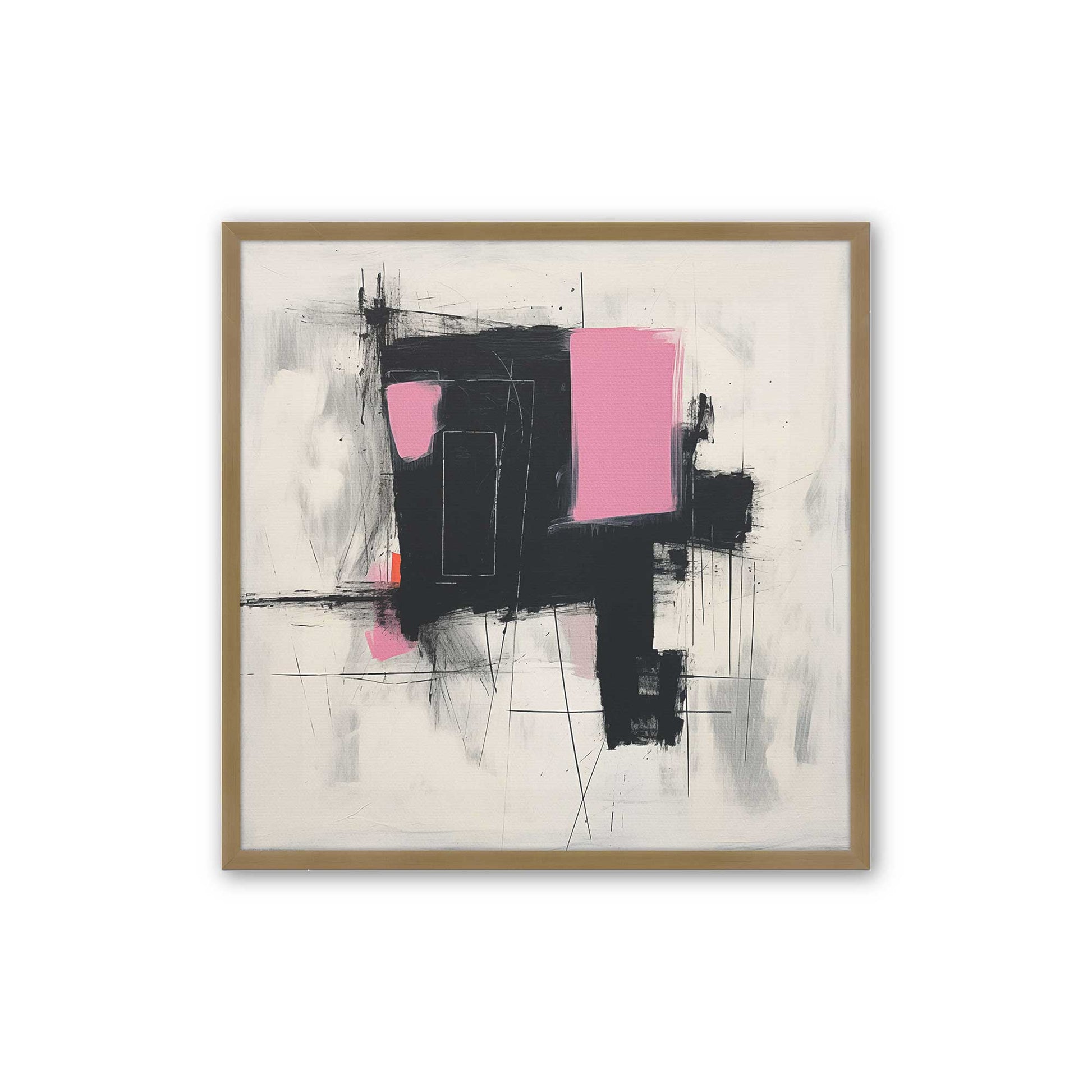 [Color:Brushed Gold], Picture of art in a Brushed Gold frame