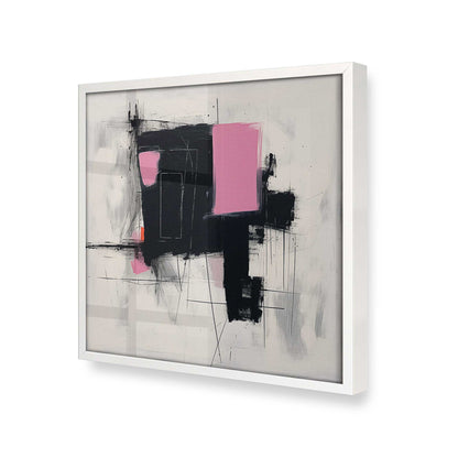[Color:Opaque White], Picture of art in a Opaque White frame at an angle