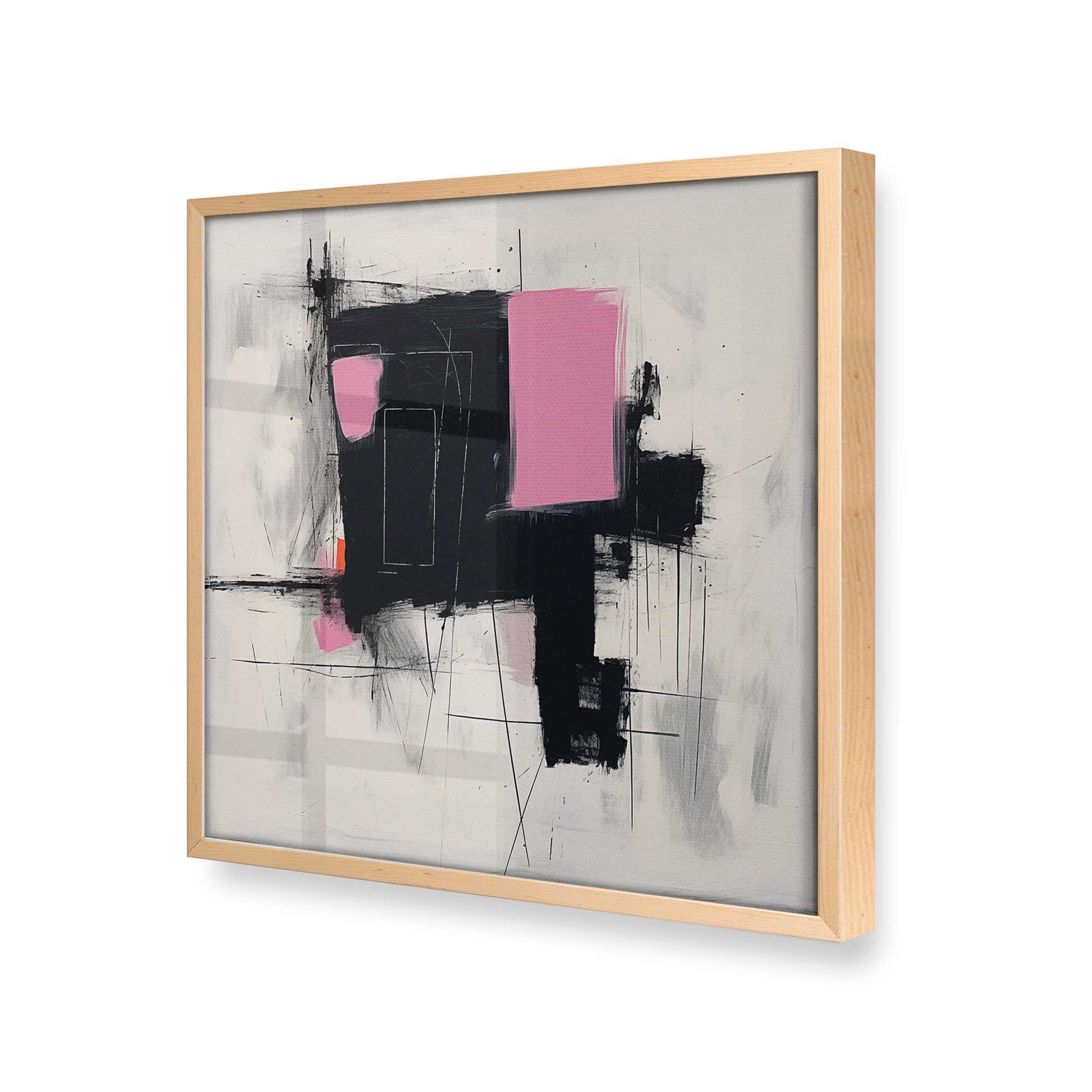 [Color:Raw Maple], Picture of art in a Raw Maple frame at an angle