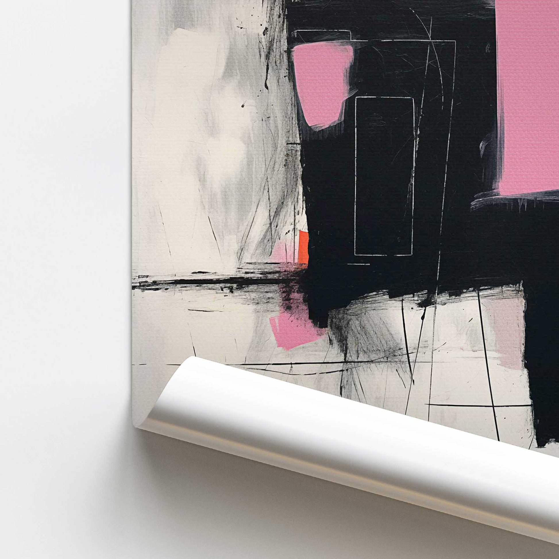 [color:Rolled Print], Picture of close up of art