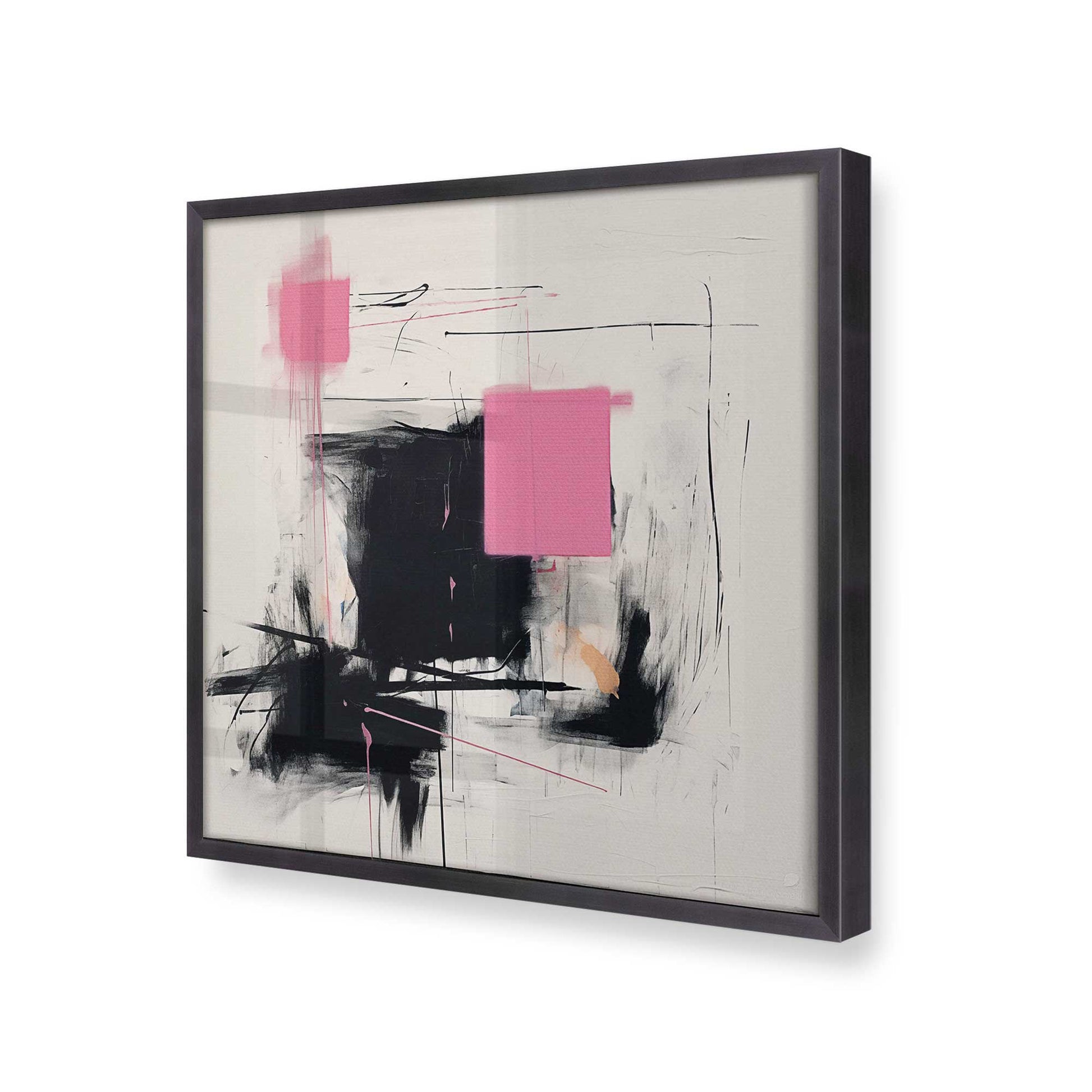 [Color:Weathered Zinc], Picture of art in a Weathered Zinc frame at an angle