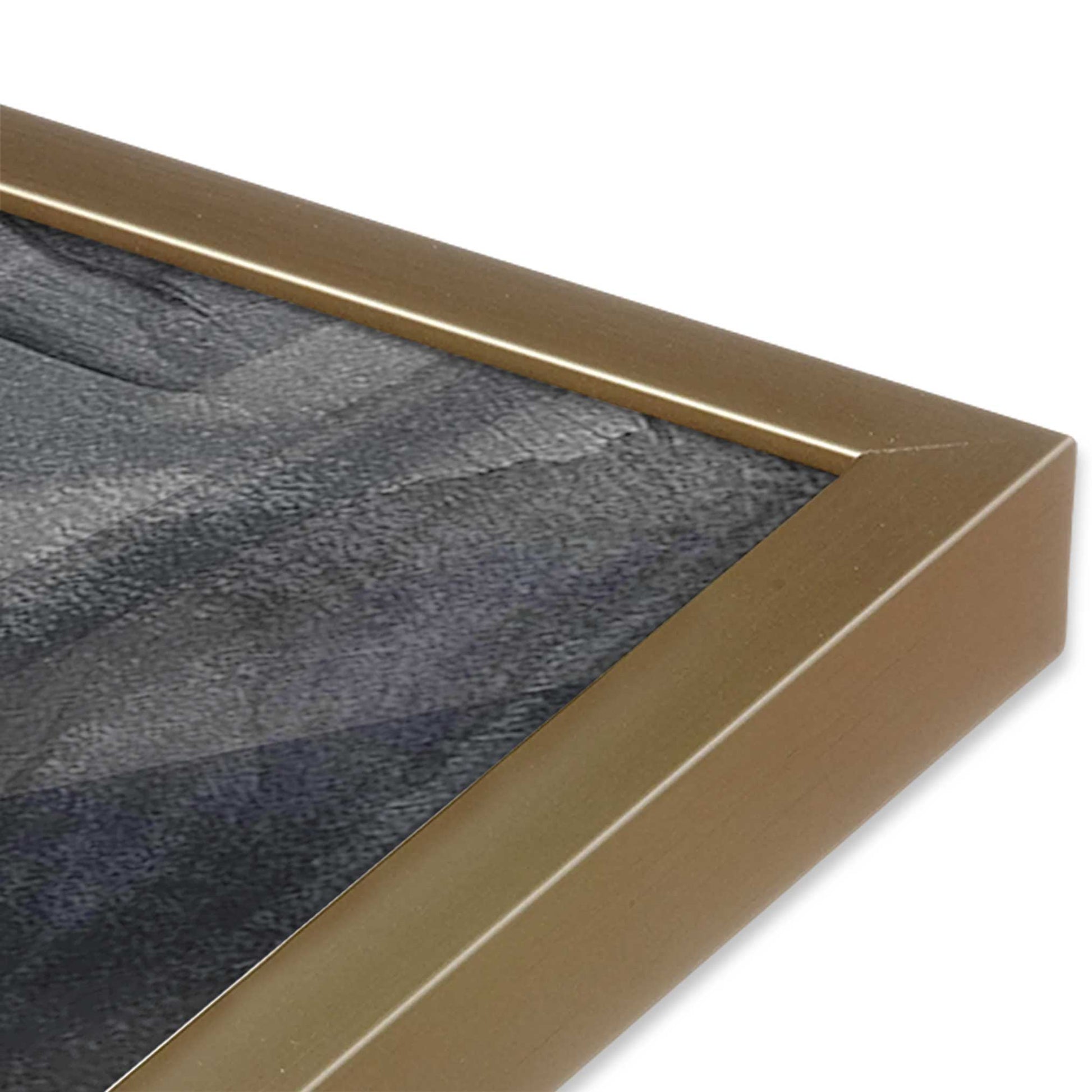 [Color:Brushed Gold], Picture of art in a Brushed Gold frame of the corner
