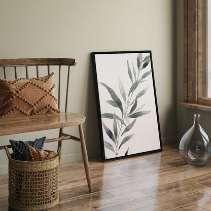 Soft Green Leaves I Canvas Print