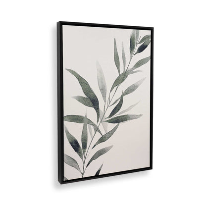 [Color:Satin Black], Picture of art in a Satin Black frame at an angle