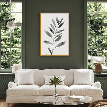 Soft Green Leaves II Art Print