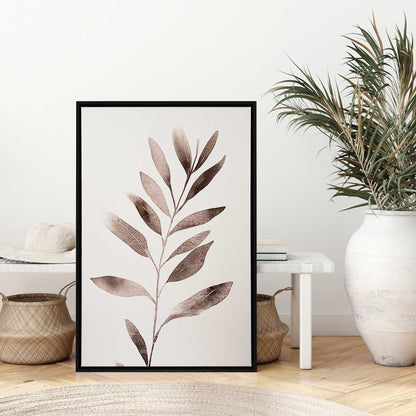 Soft Blush Leaves II Canvas Print