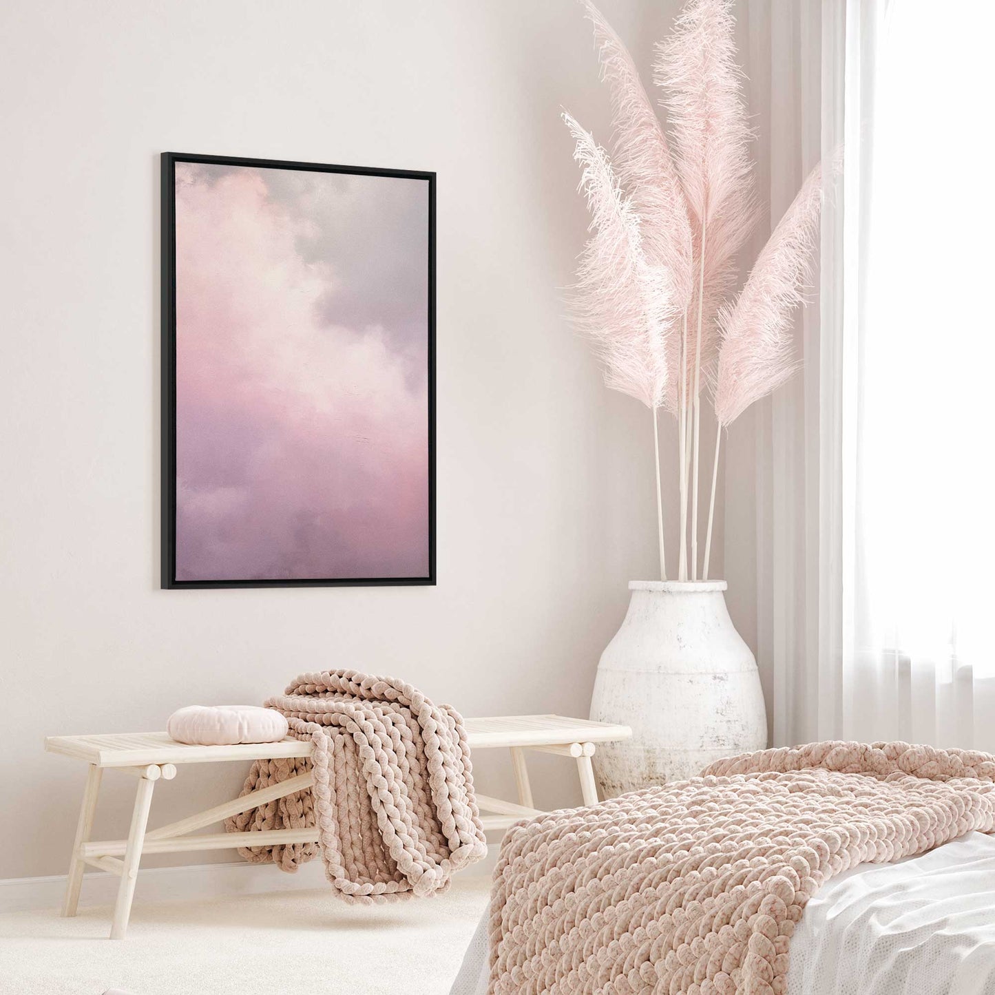 Soft Pink Clouds II Canvas Print