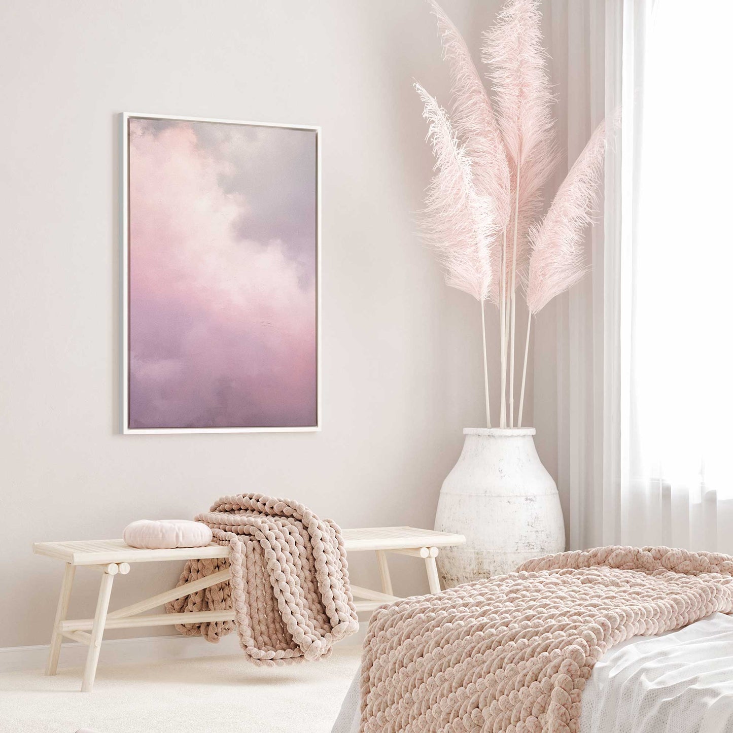 Soft Pink Clouds II Canvas Print