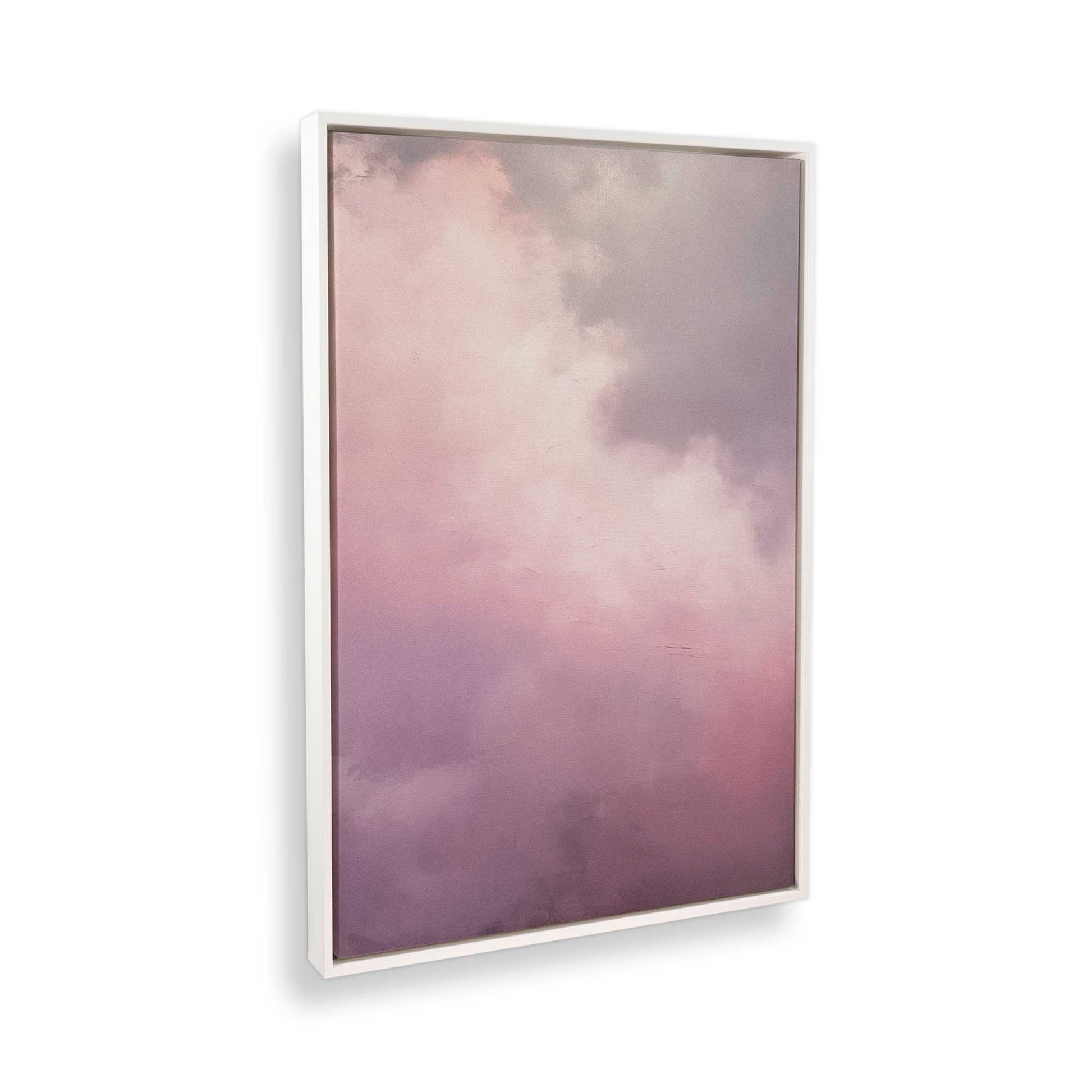 [Color:Opaque White], Picture of art in a White frame at an angle