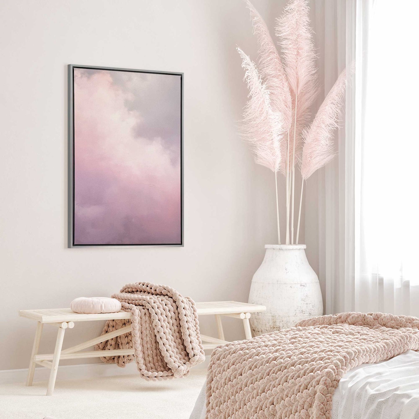 Soft Pink Clouds II Canvas Print