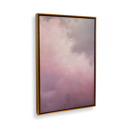 [Color:Polished Gold], Picture of art in a Polished Gold frame at an angle