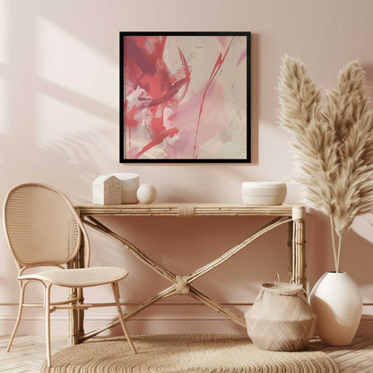 Bold Pink and Red Abstract I Art Print