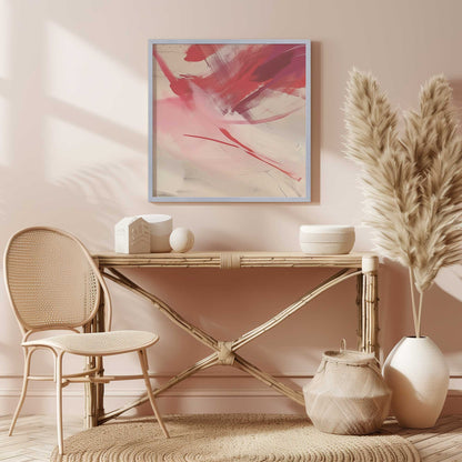 Bold Pink and Red Abstract II Art Print