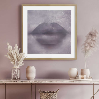 Purple Kiss Lips Art Print