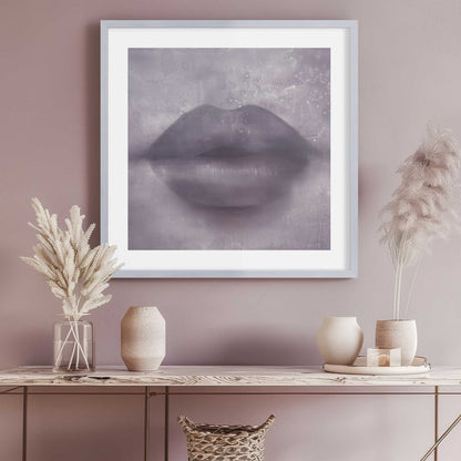 Purple Kiss Lips Art Print