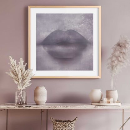 Purple Kiss Lips Art Print