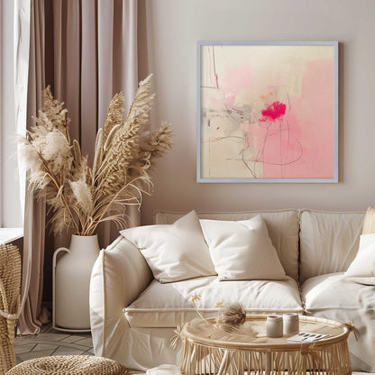 Pink Noise Abstract I Art Print