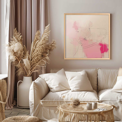 Pink Noise Abstract II Art Print