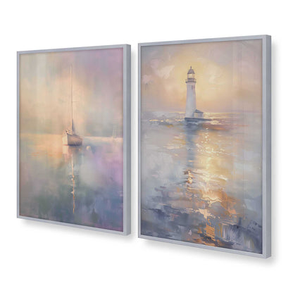 [Color:Polished Chrome] Picture of art in a Polished Chrome frame at an angle