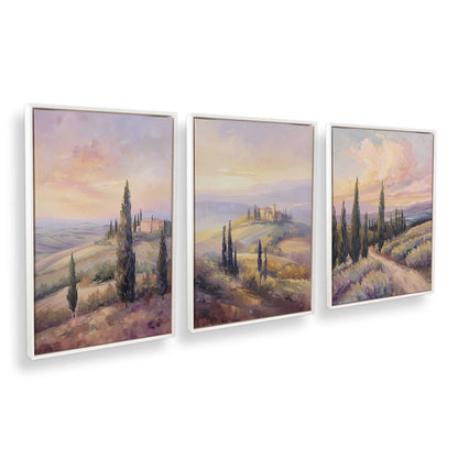 [Color:Opaque White], Picture of art in a White frame at an angle
