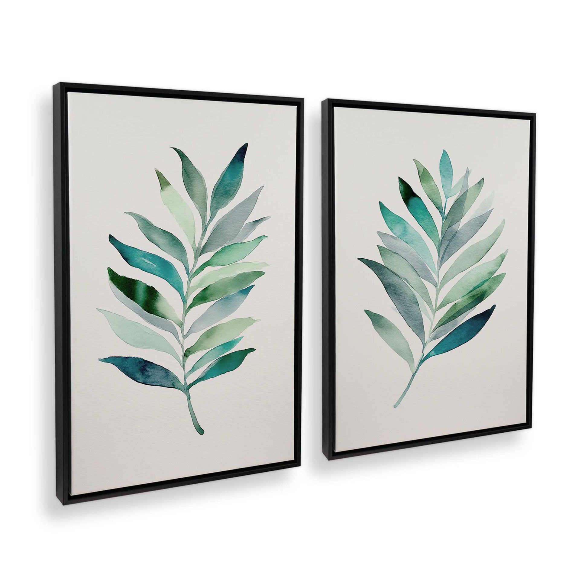 [Color:Satin Black], Picture of art in a Satin Black frame at an angle
