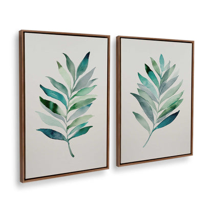 [Color:Walnut], Picture of art in a Walnut frame at an angle
