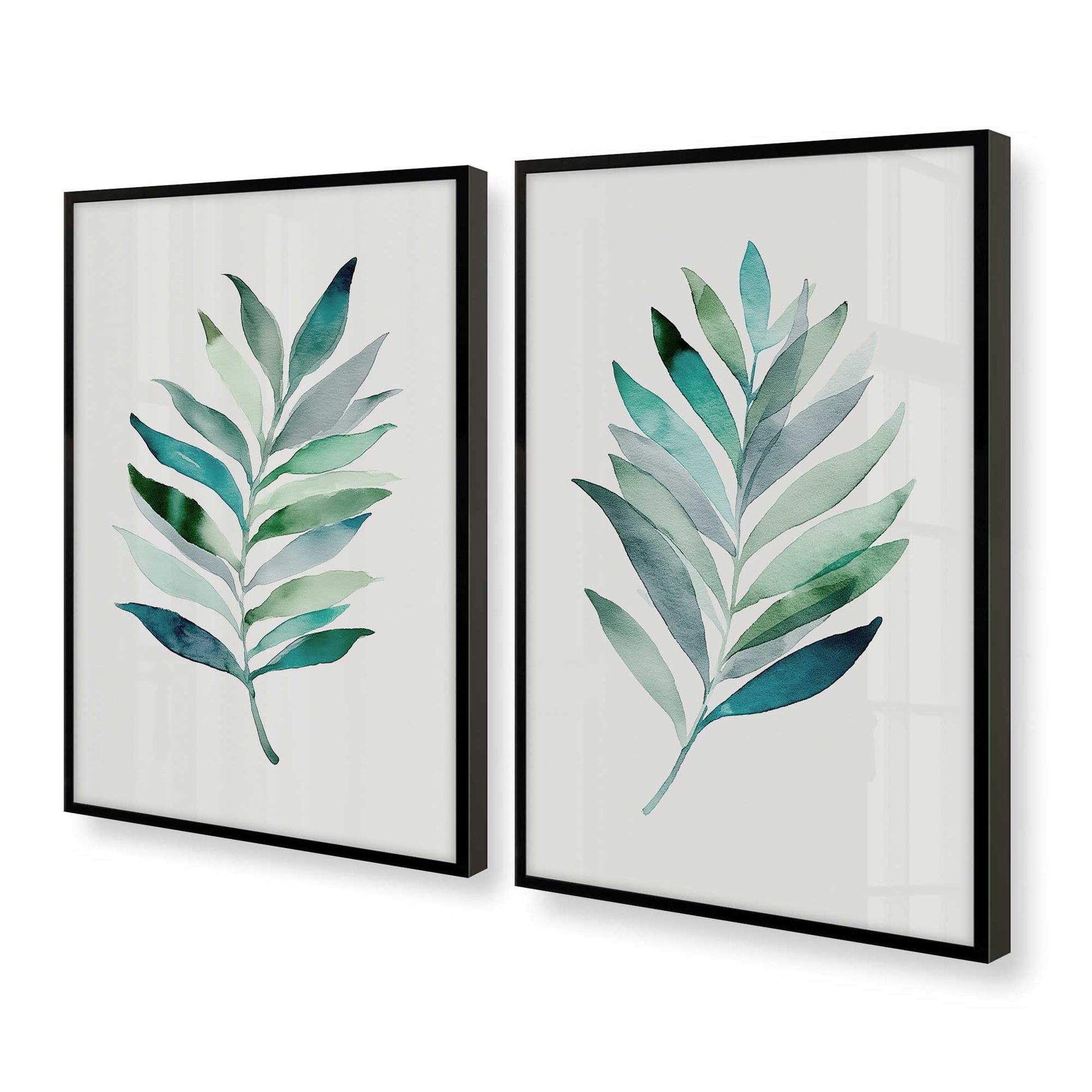 [Color:Satin Black], Picture of art in a Satin Black frame at an angle