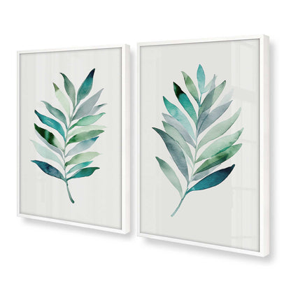 [Color:Opaque White], Picture of art in a Opaque White frame at an angle