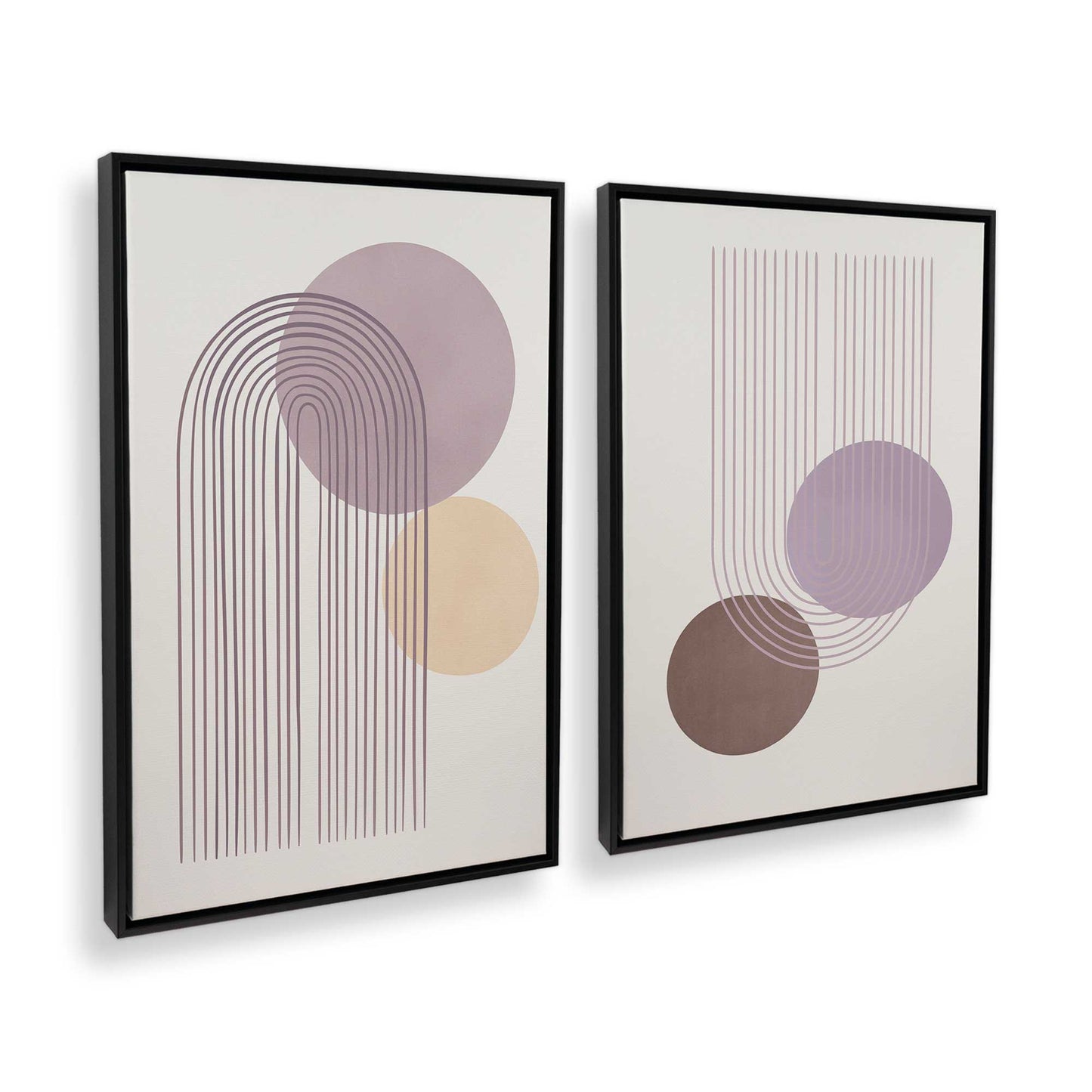 [Color:Satin Black], Picture of art in a Satin Black frame at an angle