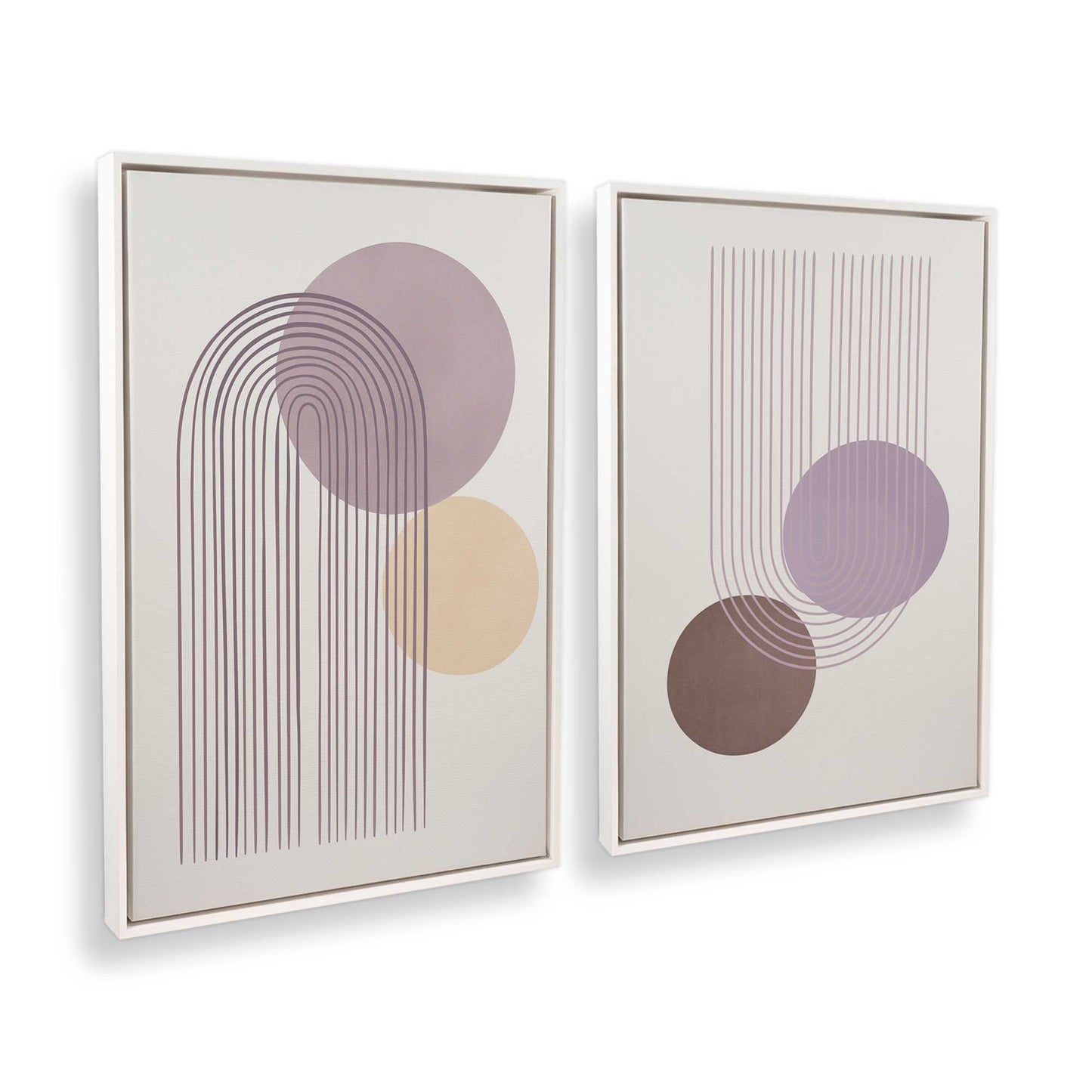 [Color:Opaque White], Picture of art in a White frame at an angle