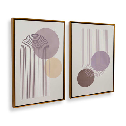 [Color:Polished Gold], Picture of art in a Polished Gold frame at an angle