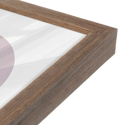 [Color:Walnut], Picture of art in a Walnut frame of the corner