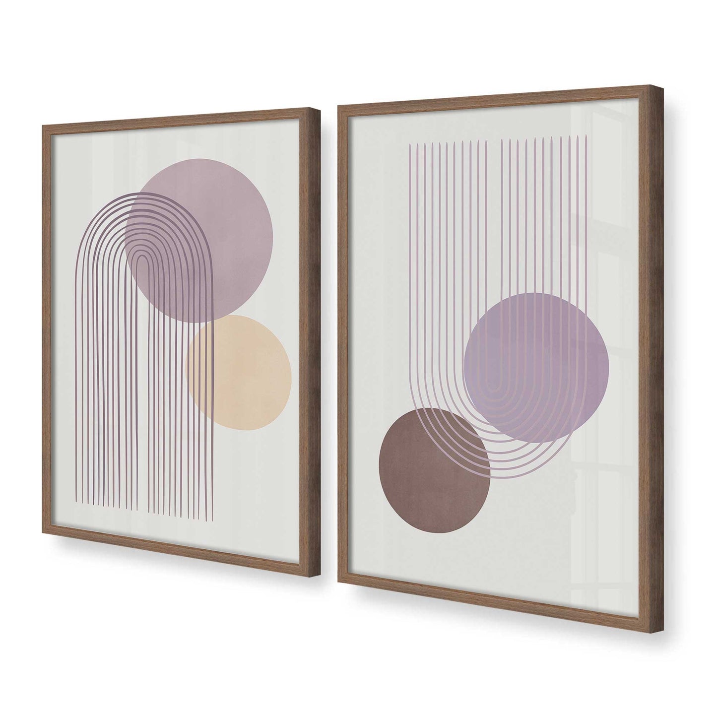 [Color:Walnut], Picture of art in a Walnut frame at an angle