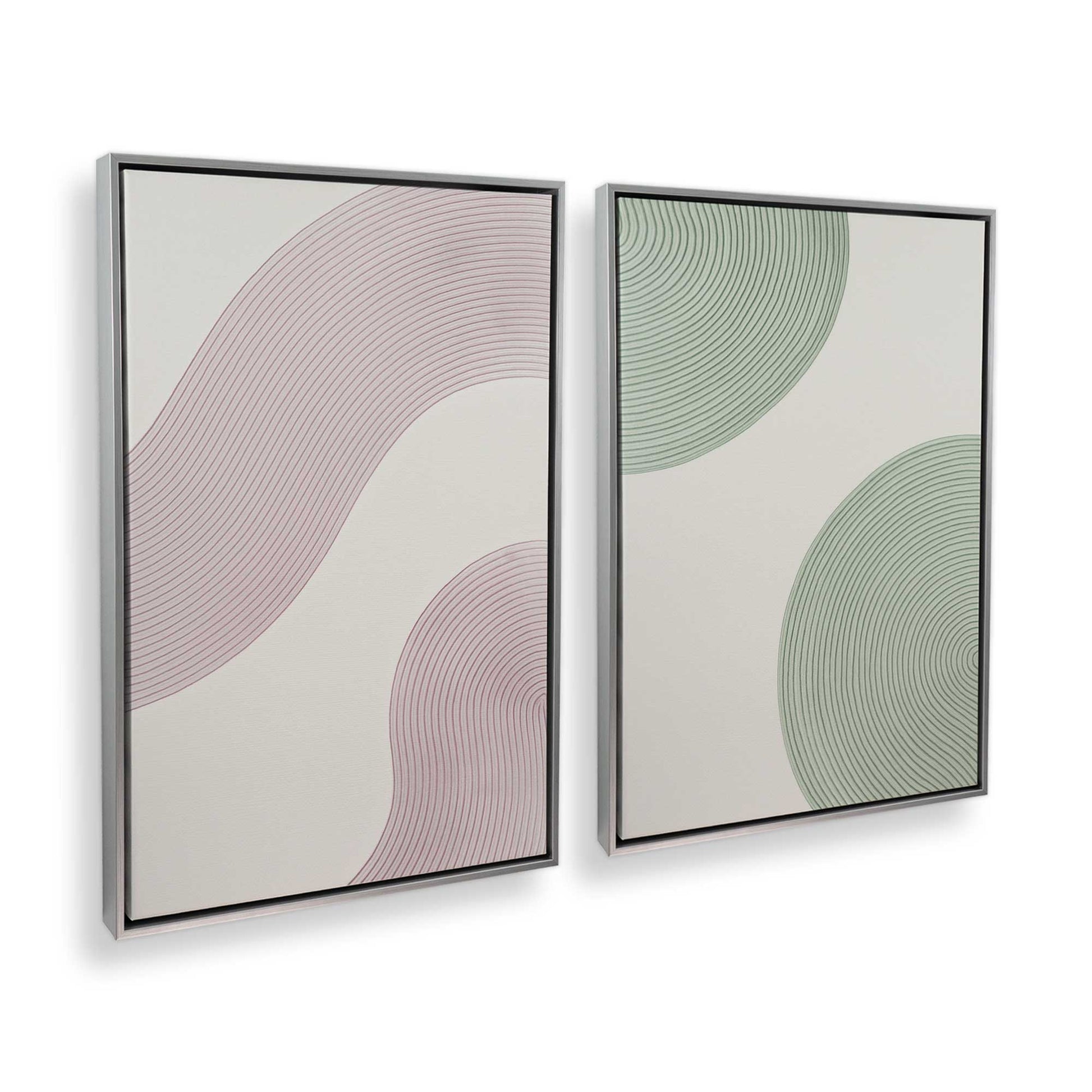 [Color:Polished Chrome], Picture of art in a Polished Chrome frame at an angle