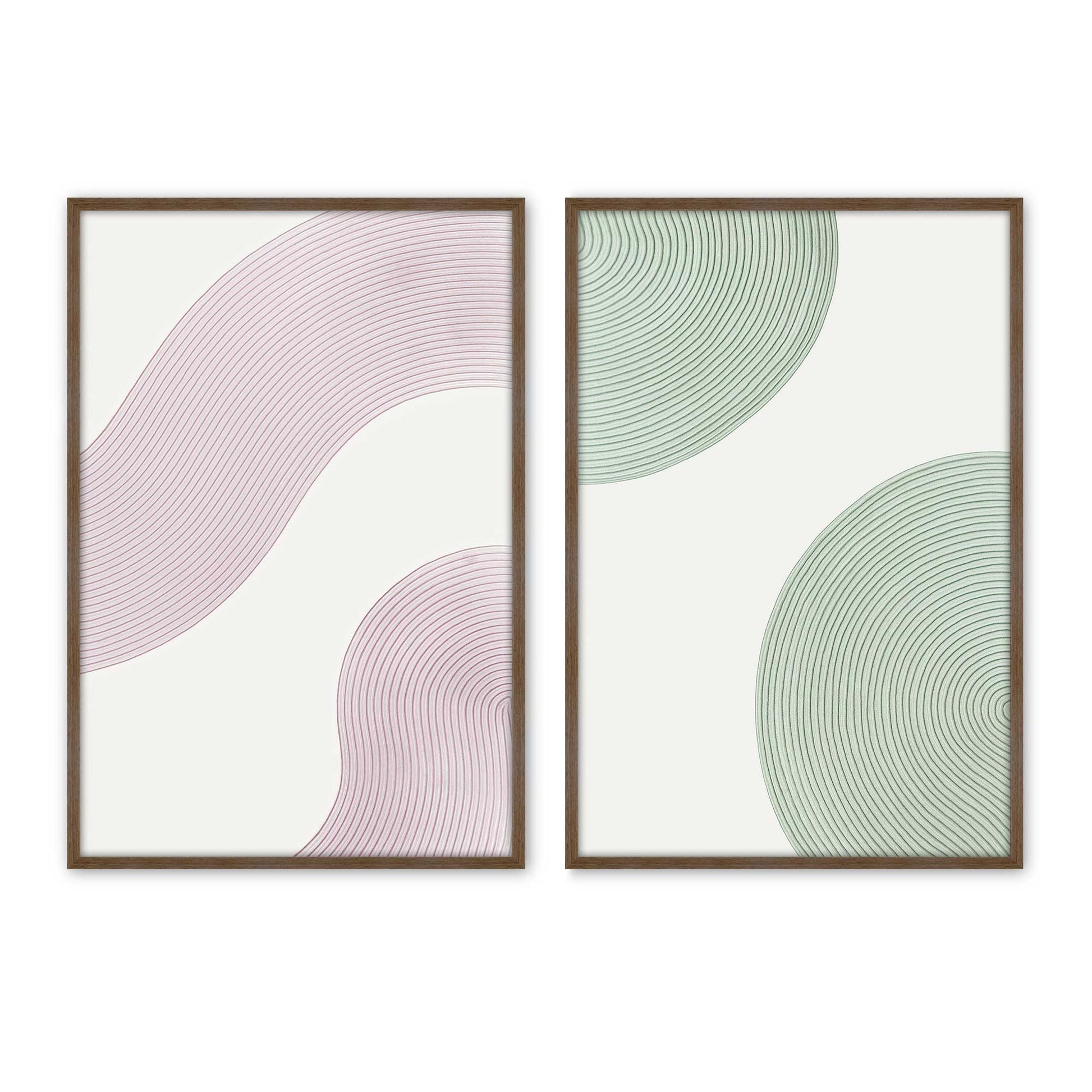 [Color:Walnut], Picture of art in a Walnut frame