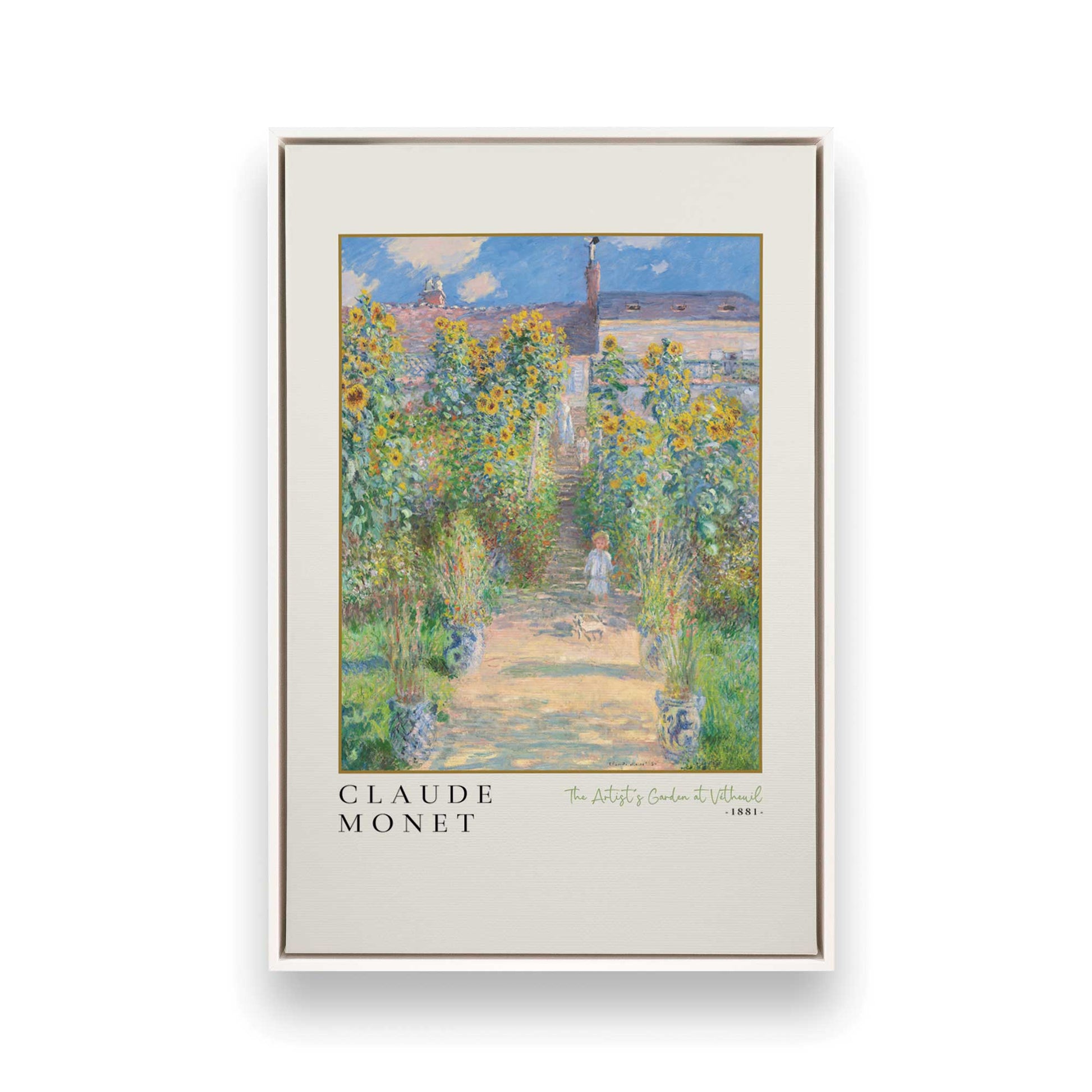 [Color:Opaque White], Picture of art in a White frame