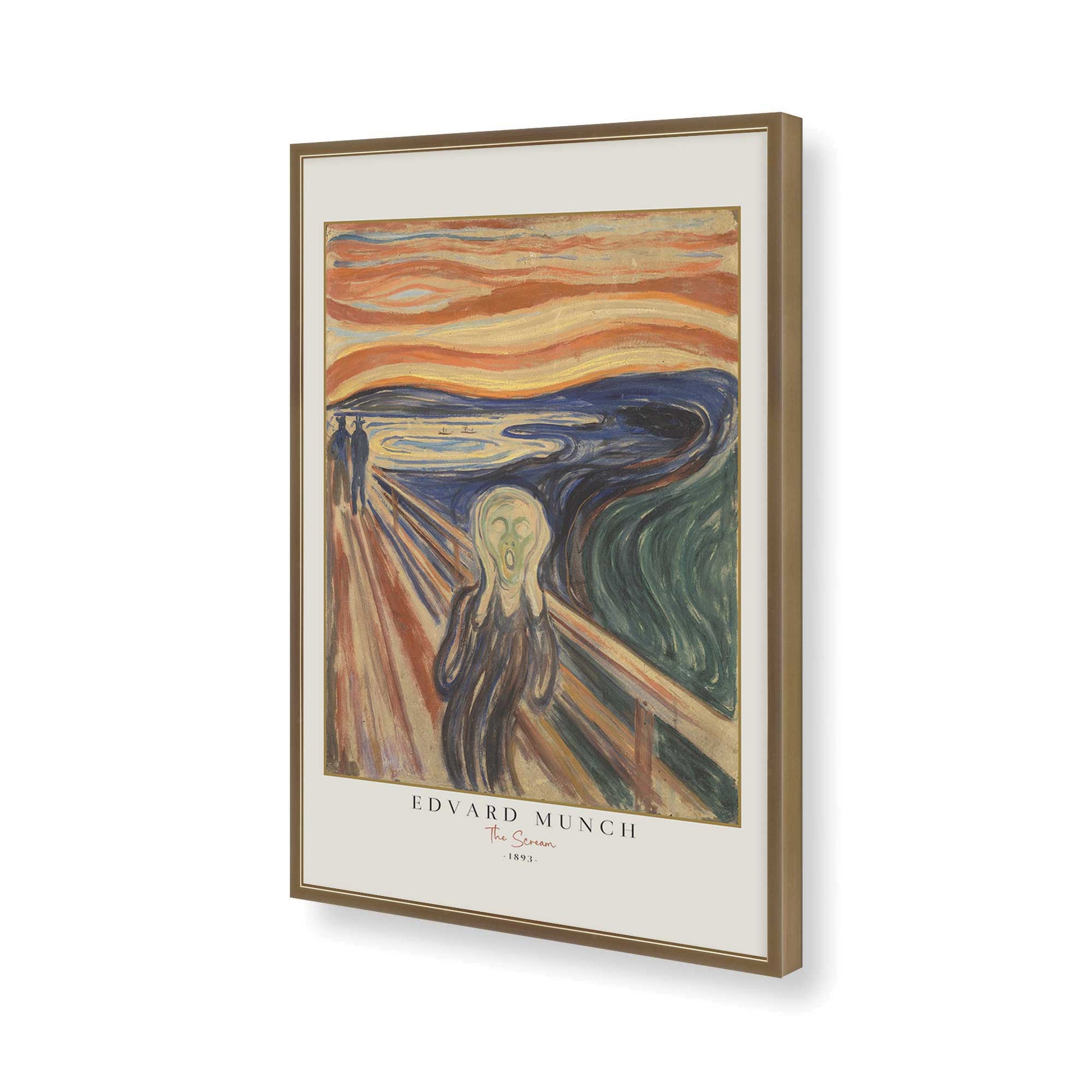 [Color:Brushed Gold], Picture of art in a Brushed Gold frame of the corner