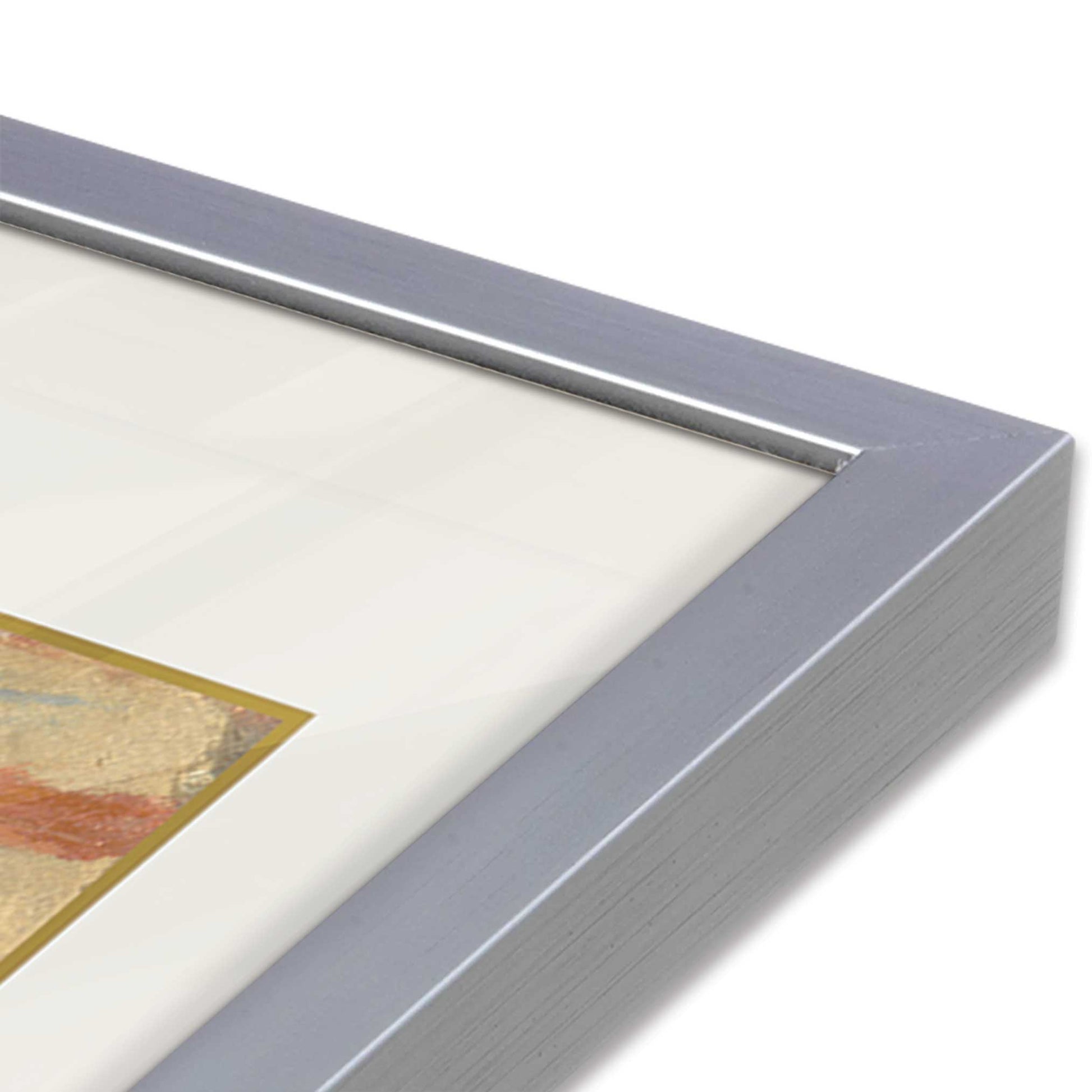[Color:Polished Chrome], Picture of art in a Polished Chrome frame at an angle