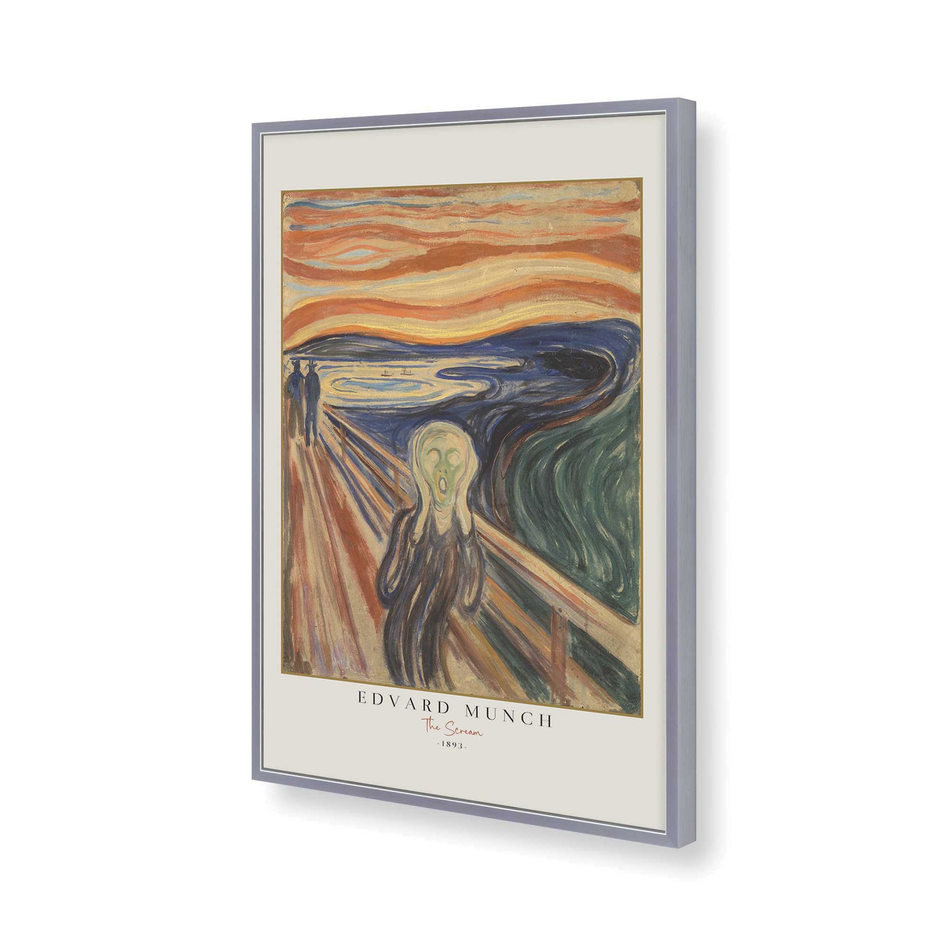 [Color:Polished Chrome], Picture of art in a Polished Chrome frame of the corner