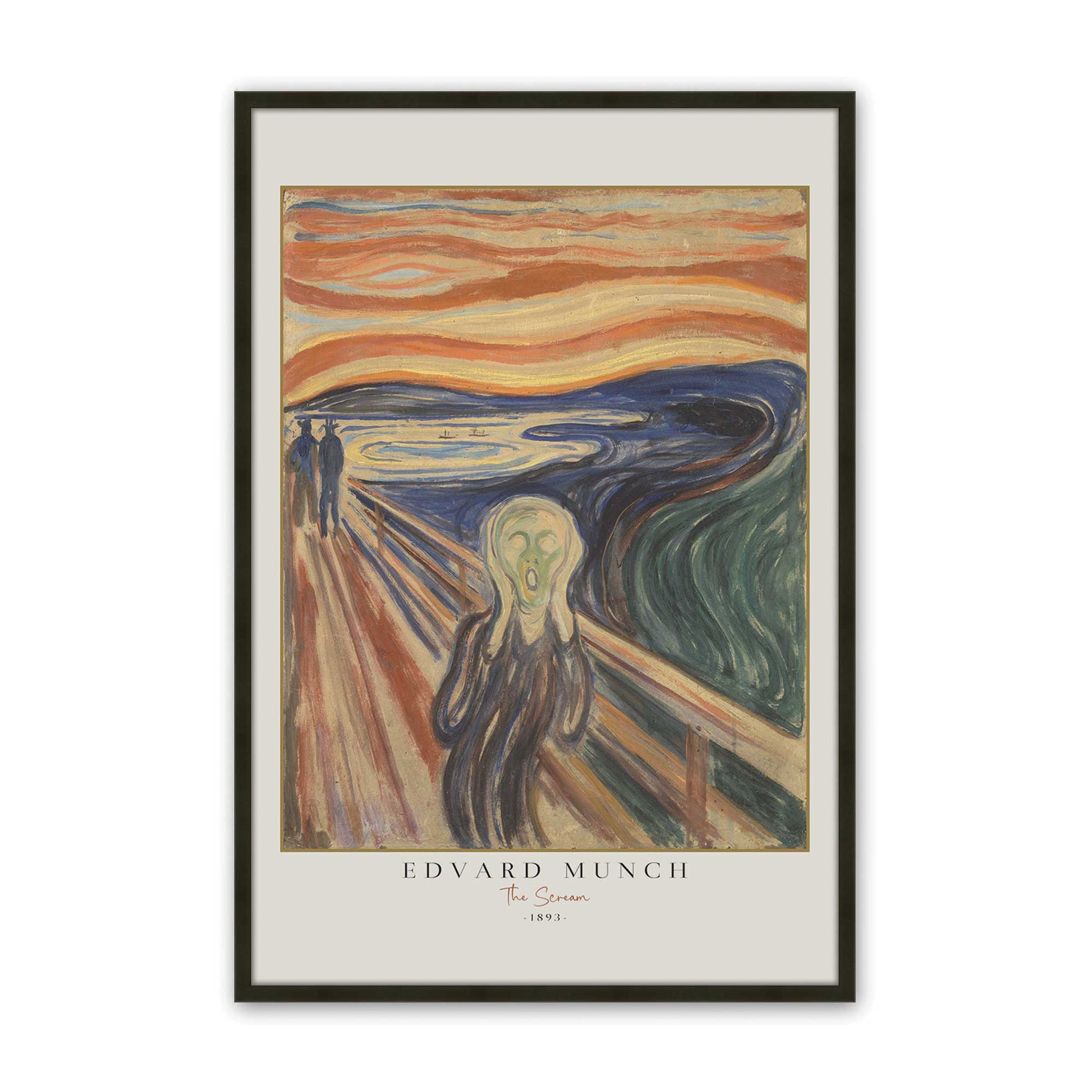 [Color:Satin Black], Picture of art in a Satin Black frame