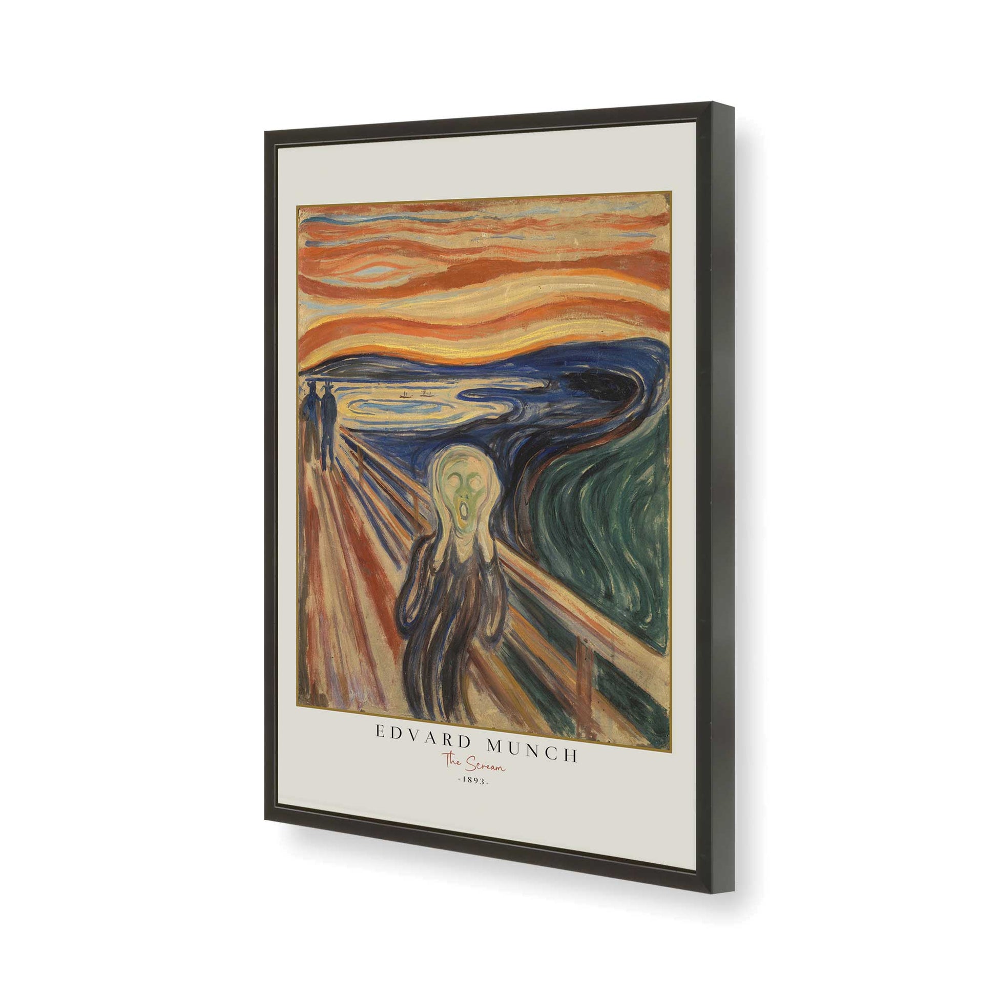 [Color:Satin Black], Picture of art in a Satin Black frame of the corner