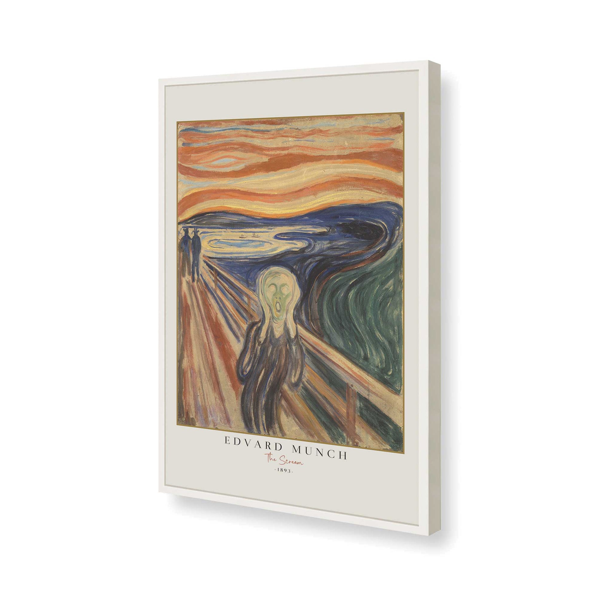 [Color:Opaque White], Picture of art in a Opaque White frame of the corner