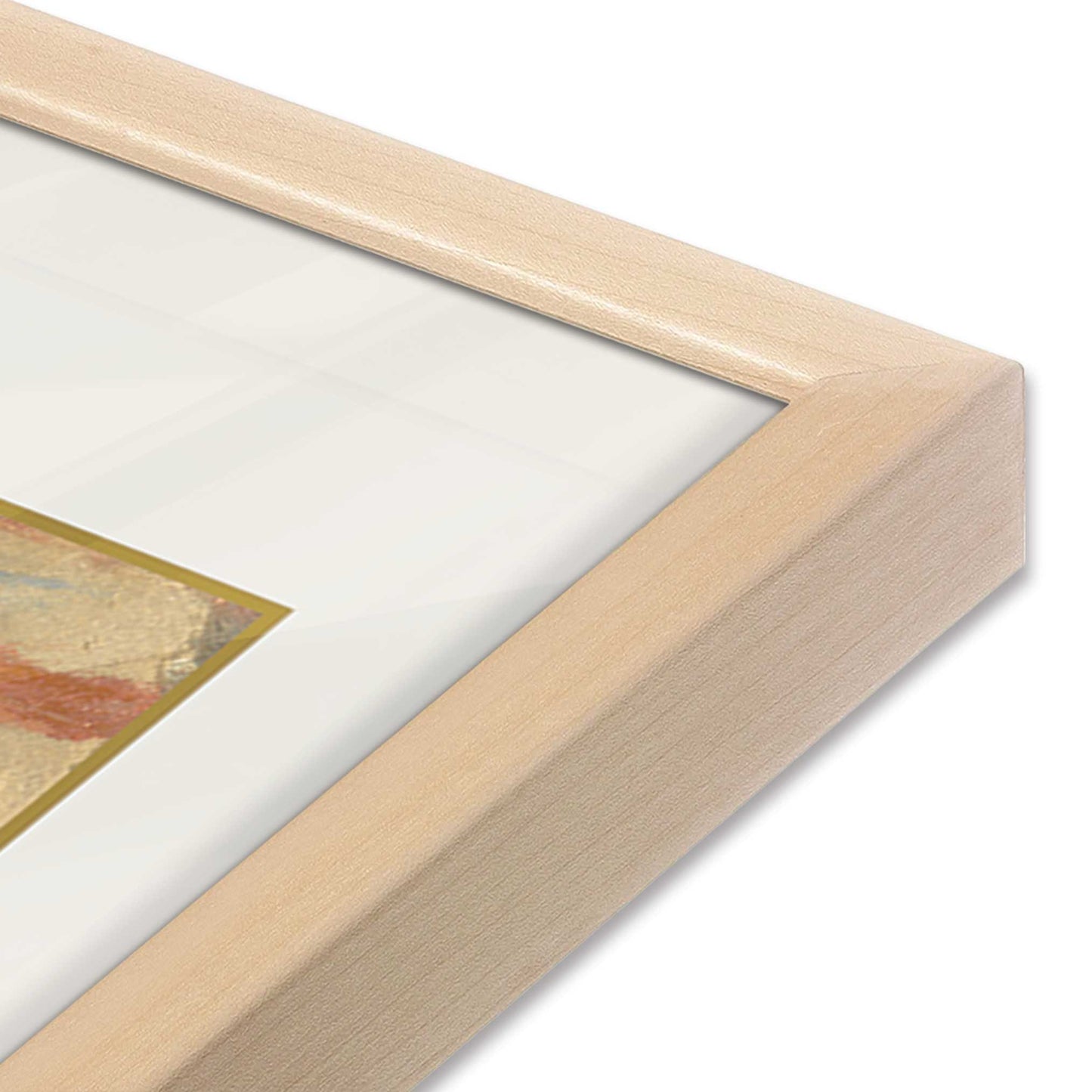 [Color:Raw Maple], Picture of art in a Raw Maple frame at an angle
