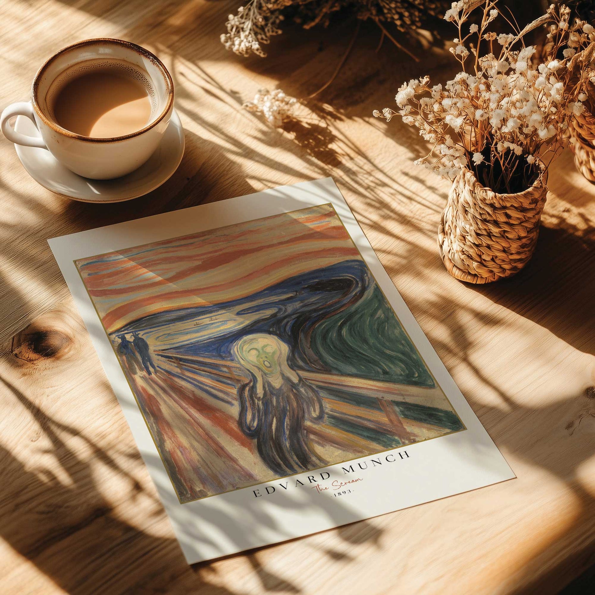 [color:Rolled Print], Picture of art in a room