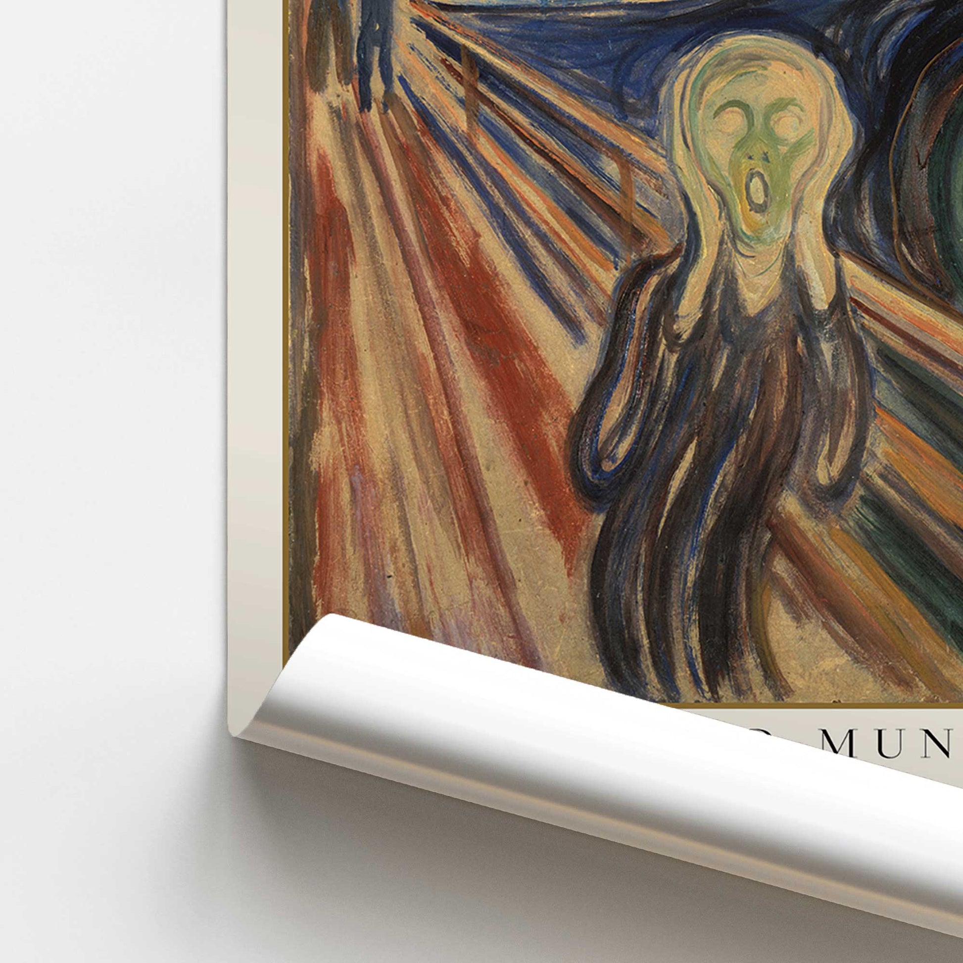 [color:Rolled Print], Picture of close up of art