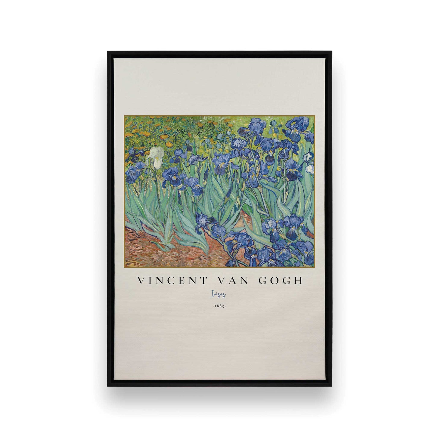 [Color:Satin Black], Picture of art in a Satin Black frame